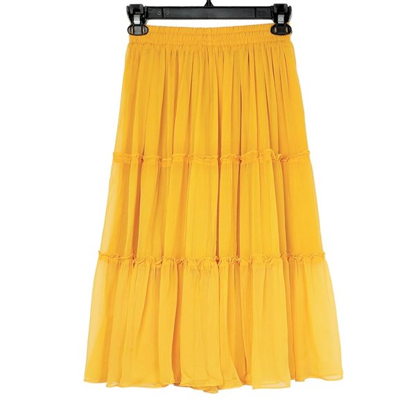 NWT WDNY Tiered Ruffle Elastic Waist Skirt - Picture 4 of 4